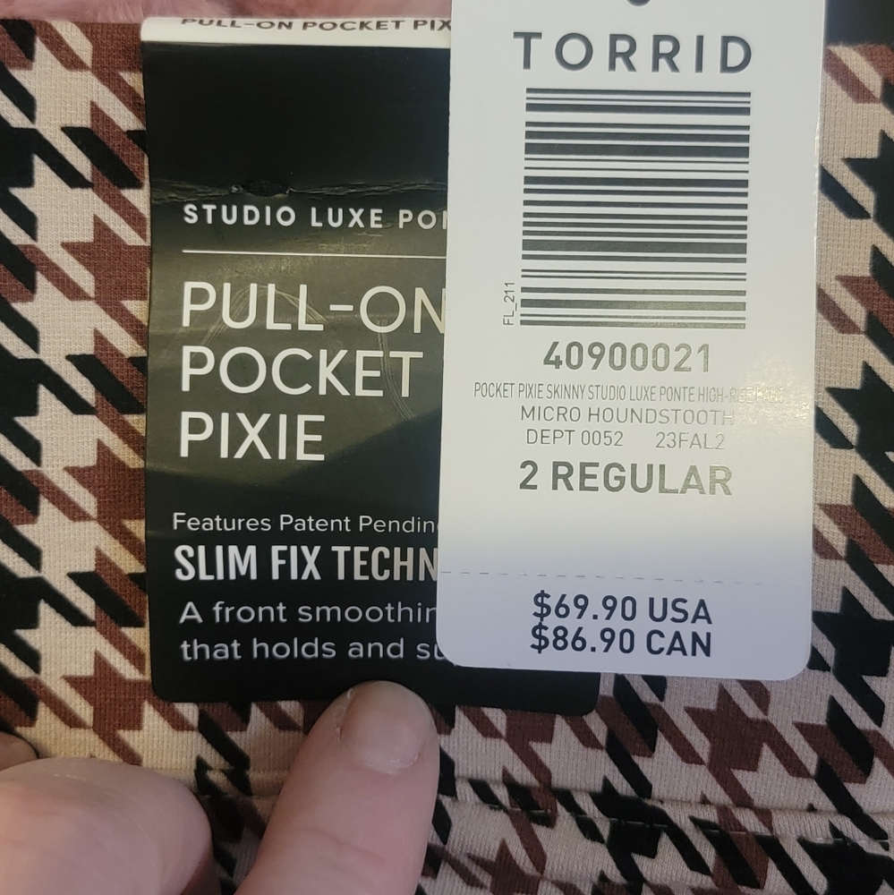Nwt Pixie Luxe Ponte Skinny Pant - Picture 3 of 6
